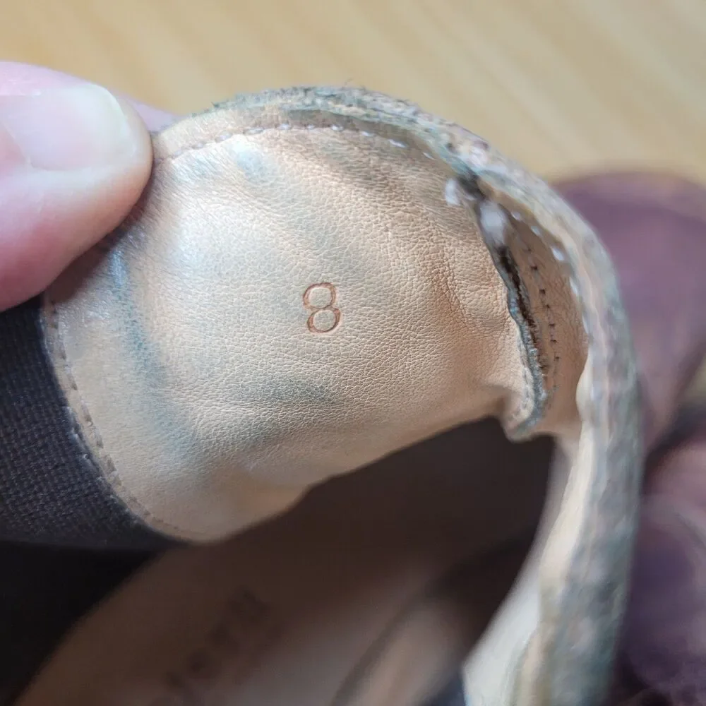 Bed|Stü Nandi short Chelsea boots Brown Sz 8 Genuine Leather Distressed Booties - Picture 9 of 11